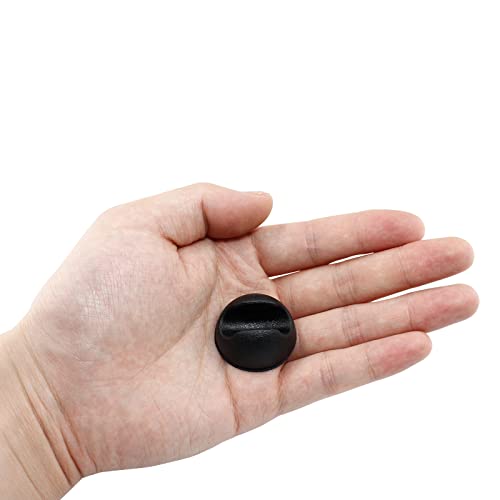 Kyuionty 8Pcs Hairpin Leg Protector Feet Fits 3/8" - 1/2" Thick Rods, Furniture Table Chair Feet Floor Protector Tip Table Chair Hairpin Leg Rubber Caps (Black) #TOP3