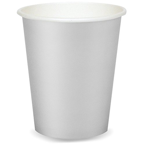 Creative Converting Silver Disposable Paper Cups 23cm - 24 Pcs