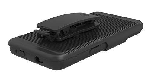 Wireless Protech Case With Clip Compatible With Samsung Galaxy Xcover Pro Phone Model Sm-G715. Heavy Duty Rotating Belt Clip Holster And Durable Flexible Protective Case Combo (Black) #TOP7