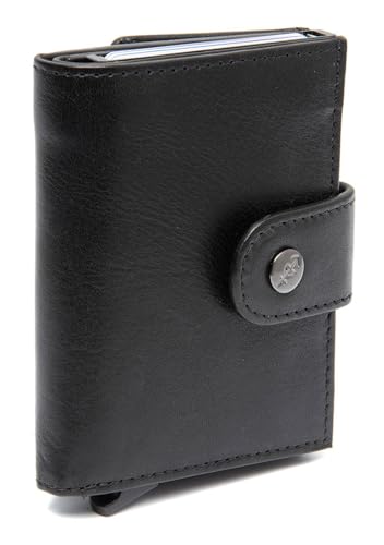 The Chesterfield Brand Lesina portefeuille fin anti-encombrement cuir noir