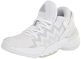 adidas unisex adult D.o.n. Issue 2 Indoor Court Shoe, White/Black/Sky Tint, 10.5 US