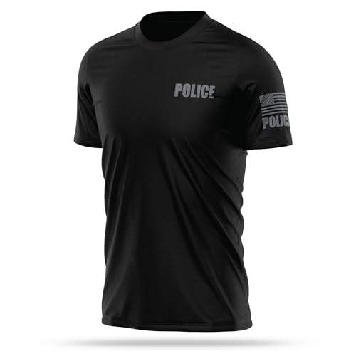 Police Utility Shirts for Men - USA Patriotic Lightweight Tee - Micro Polyester, Moisture-Wicking Quick-Dry Comfort.4