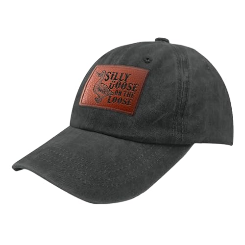 Image of Funny Goose Hat Silly Goose On The Loose Hat Men Baseball Hats Funny Cap