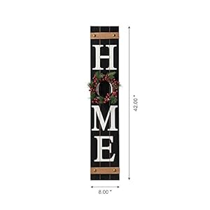Glitzhomewoodenwelcomehomeporchsignwithinterchangeablewreathsforfrontdoorverticalfarmhousestandinghomesignhangingwallsignforyearspringfallthanksgivingchristmas42hblack Urban Country Home Decor Glitzhome wooden welcome home porch sign with interchangeable wreaths for front door vertical farmhouse standing home sign hanging wall sign for year spring fall thanksgiving christmas 42h black urban country home decor