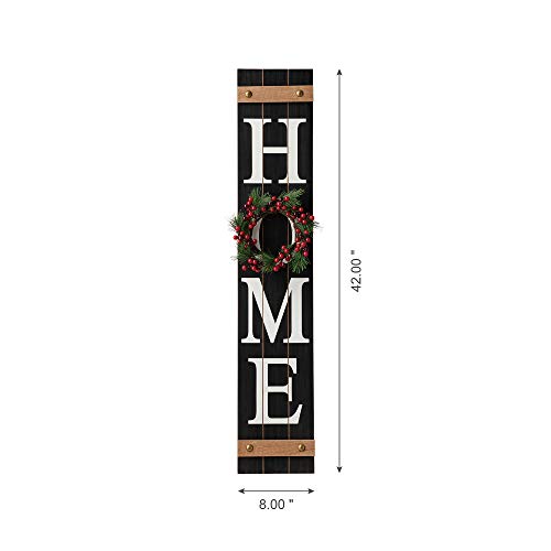 Glitzhomewoodenwelcomehomeporchsignwithinterchangeablewreathsforfrontdoorverticalfarmhousestandinghomesignhangingwallsignforyearspringfallthanksgivingchristmas42hblack Urban Country Home Decor Glitzhome wooden welcome home porch sign with interchangeable wreaths for front door vertical farmhouse standing home sign hanging wall sign for year spring fall thanksgiving christmas 42h black urban country home decor