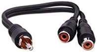 Vanco AC3F RCA Male to 2 x RCA Female Y Adapter Cable