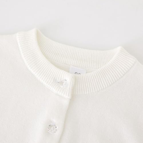 Girl Boy Knitted Cardigan Sweater Toddler Long Sleeve Crewneck Solid Color Sweaters Knit Casual Sweater Knitwear Clothes2