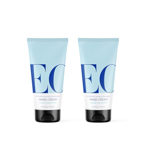 EO Hand Cream, 2.5 Ounce (Pack of 2), Unscented, Moisturizer for Dry Skin