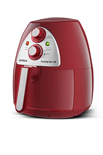 Fritadeira Sem Óleo Mondial, Family Inox-Red - 4L, 220V, 1500W - AF-14