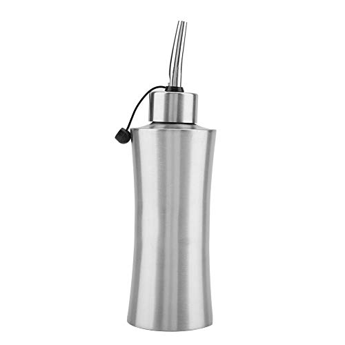 JOEBO Botella dispensadora de Aceite, contenedor de Aceite a Prueba de Fugas de Acero Inoxidable de 250 ml, Bote dispensador de Cocina sin Goteo, Botellas de Aceite de cocina/1110