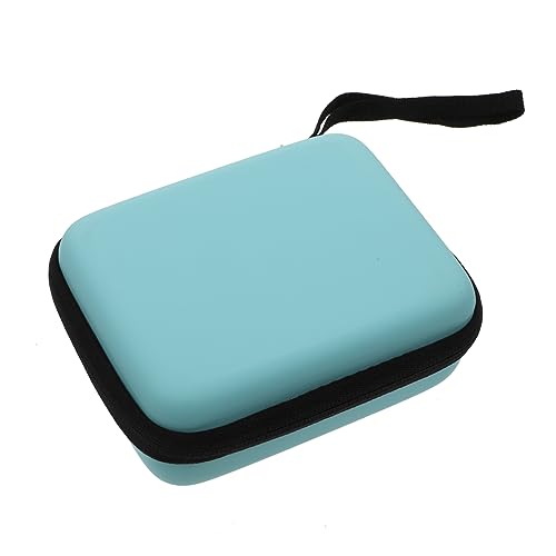 HANABASS 1 PC Durable Guitar Pick Storage Case with Mesh Pouch for Travel Sky Blue Organizer for Plectrum Accessories and Items Lightweight and Practical Storage