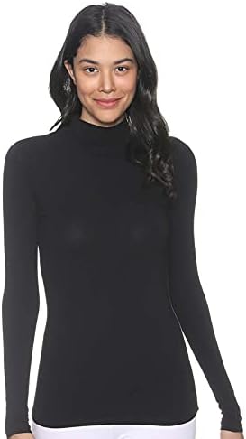 Pourelle High-Neck Long-Sleeve Slim-Fit 