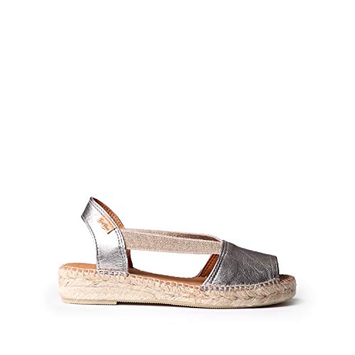Image of Toni Pons - ETNA - Flat leather sandal with elastics