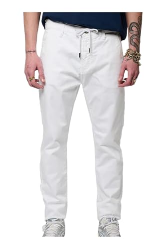 Kaporal, Jeans/Jogging, pour Homme, 70% Coton - 20% Coton_Recy - 8% Polyester - 2% Elasthanne, Coupe Tapered Slim, Couleur X White, Taille M