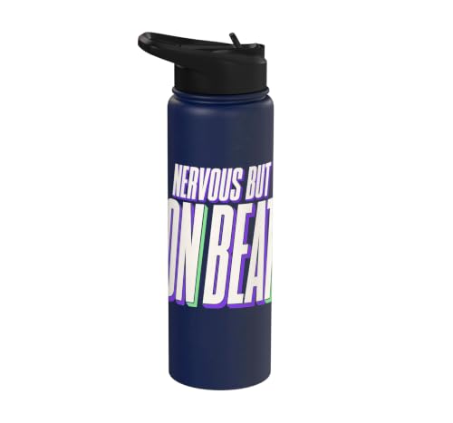 Nervous But On Beat Dance Rhythm Confidence Humor Stainless Steel Insulated Water Bottle