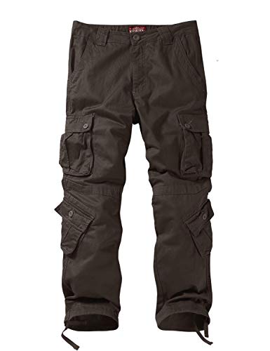 Match Men's Wild Cargo Pants(Dark Khaki,40) #TOP2