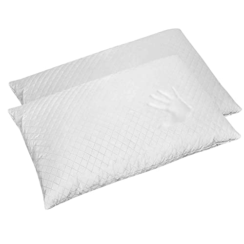 Farmarelax - Coppia Guanciali In Memory Fill, 2 Cuscini, Anatomici,45X75, Ipoallergenici, Ortopedici, Cuscino Ideale Per Tutti I Letti, Offerta, Confo