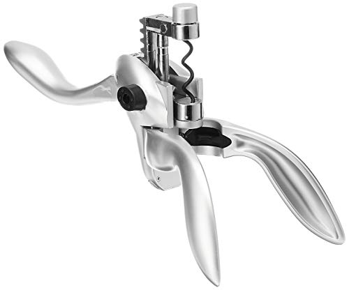 Houdini Lever Corkscrew With Foil Cutter And Extra Spiral (Silver) #TOP3