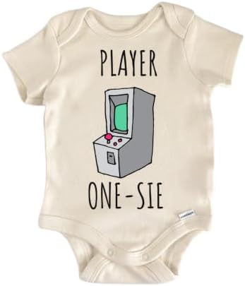 Player 1 Arcade Gaming Baby Gift Baby Bodysuit image 2