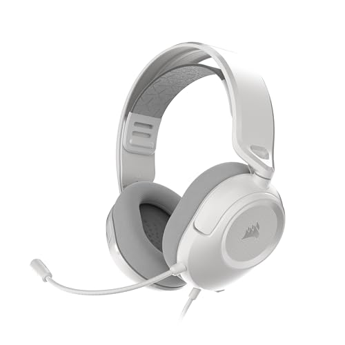 Corsair HS35 v3 Wired Gaming Headset with Mic – White - image 1