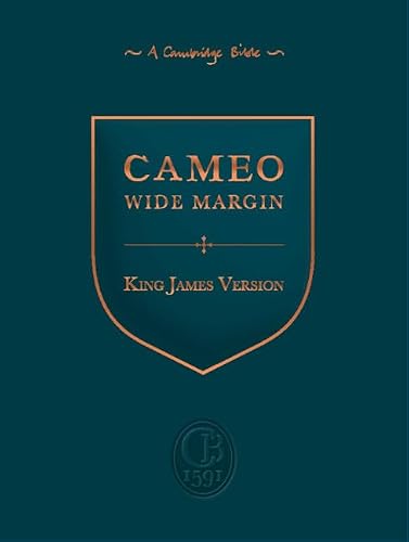 KJV Cameo Wide Margin Reference Edition, Black Goatskin Leather, KJ456:XRME