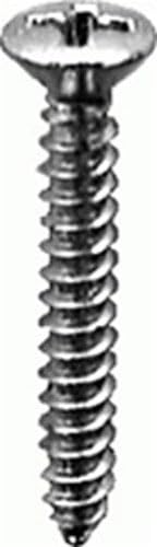 100 tornillos Phillips cabeza oval zinc 5/8 pulg