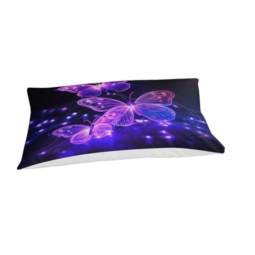 Housse de couette papillon avec fermeture éclair cachée en microfibre - 5