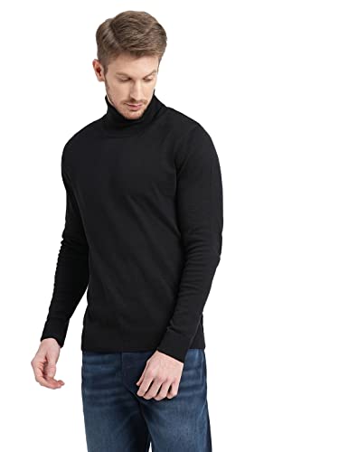 Image of JACK & JONES Men's Cotton Slim Fit Turtleneck Sweater