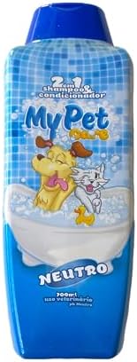 MY PET BRASIL Shampoo Para Cachorros 2 Em 1 Neutro 700Ml Shampoo ...