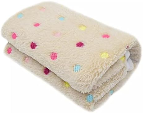 JJZXD Cats Dog Bed Blanket Soft Fleece Cushion Blanket Winter Warm Dot Print Pet Cats Dog Cover Blanket (Color : B, Size : 37 x 57 cm)