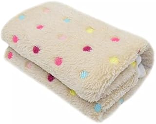 JJZXD Cats Dog Bed Blanket Soft Fleece Cushion Blanket Winter Warm Dot Print Pet Cats Dog Cover Blanket (Color : B, Size : 37 x 57 cm)