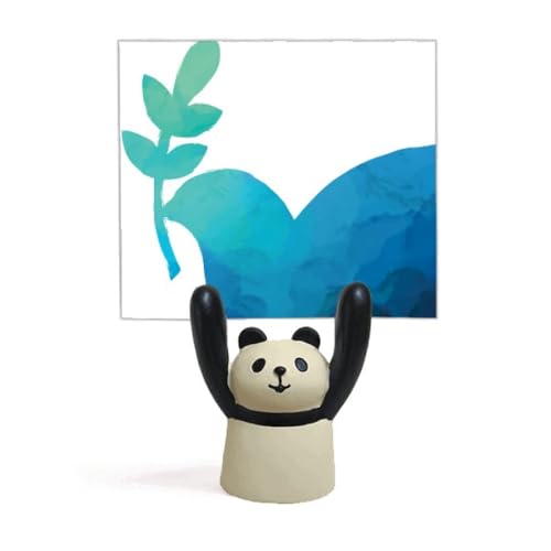 Panda support décoration branche d'olivier bleu un symbole de paix chez vous