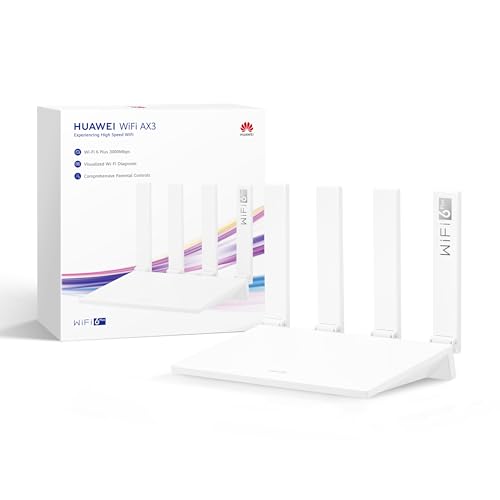HUAWEI WiFi AX3 New Router, Wi-Fi 6, 3000 Mbit/s, größere Bandbreite mit 160 MHz, intelligente...