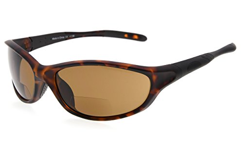 Image of Eyekepper Bifocal Sunglasses for Women Men, Rectangular Frame | Outdoor Sports Bifocal Reading Sunglass, with Readers Built in, Mens Tinted Sun Reader Bifocals, Ladies Cheater,Wrap Half Rim