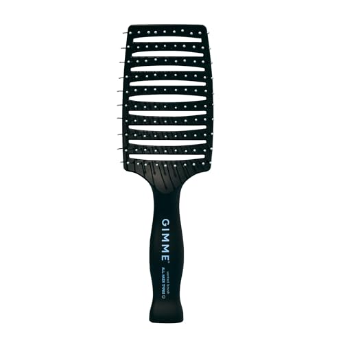Gimme Beauty Vented Detangling Brush - For All Hair Types - Wet & Dry Hair Brush - Heat-Resistant Bristles for Quick Drying & Styling