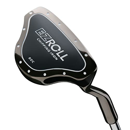 Intech EZ Roll Golf Chipper Club | Back-Weighted Design with Alignment Lines | 35” Length 35° Loft | Right Handed for Men and Women | Short Game Control, White/Satin by Intech - Image 2
