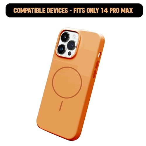 Image of Kratos Active Grip Silicone Case Cover Compatible with iPhone 14 Pro Max - Enhanced Protection, Wireless Magnetic Charging Case with Raised Edge Camera & Screen Protection, Shock-Resistant Design