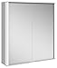 Produktbild Keuco Spiegel-Schrank mit Variabler LED-Beleuchtung dimmbar, Badezimmer-Spiegelschrank, mit Aluminium-Korpus, mit 2 Türen, 65x70x16 cm Royal Match