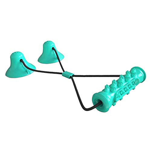 Homozy – Brinquedo de mastigar molar para animais de estimação com ventosa dupla para limpeza de den