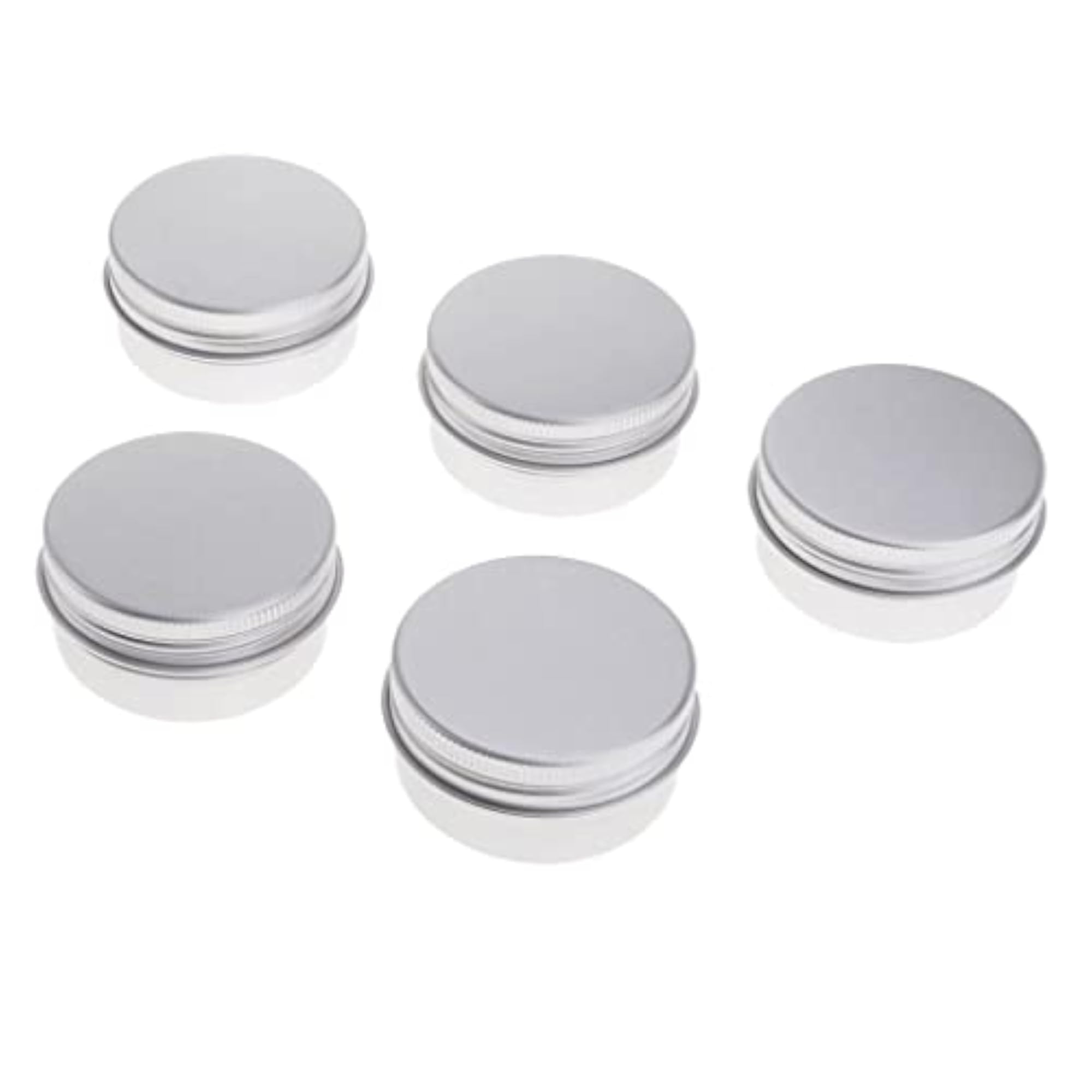 5 Pieces Aluminum Lip Balm Jar Containers, 30ML