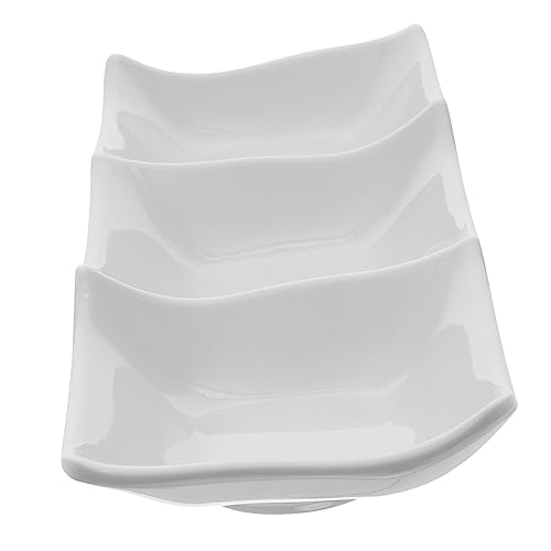 GALPADA Plato De Salsa De Aperitivo Condimento Para El Hogar Platos Para Mojar Salsa Servicio Tazones De Bocadillo Bocadillos Acero Servir Platos Para El Entretenimiento