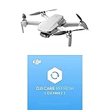 DJI Mini 2 - Ultraleichter und faltbarer Drohnen-Quadkopter, 3-Achsen-Gimbal mit 4K-Kamer + Mini 2 Care Refresh (1 Jahr)