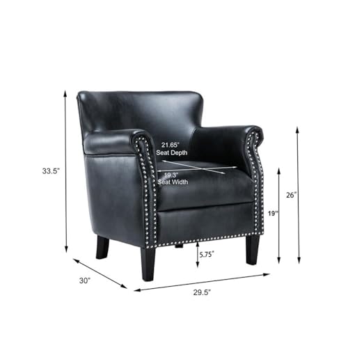 Sillón Plegable Cuero Sintético Gris miniatura 2