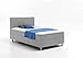 Produktbild Atlantic Home Collection EDISON Boxbett, Liegefläche 120 x 200 cm, Härtegrad H2, inklusive Topper, grau