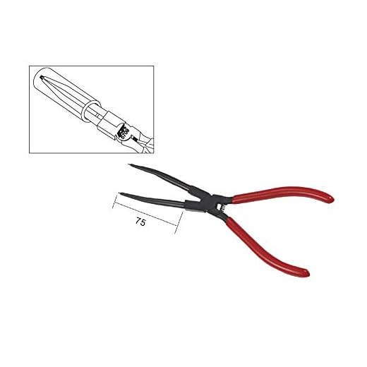 Heavy Duty 7" EXTRA LONG Internal Straight Retaining Ring Clip Circlip Removal Plier