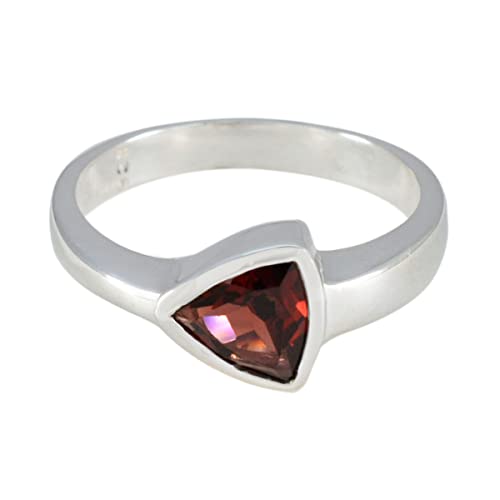 Bague en argent sterling 925 bijoux en argent avec pierres précieuses pour adolescent
