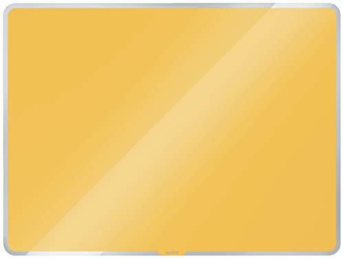 Leitz Magnetic Glass Whiteboard, 600 x 400, Cosy Range, Warm Yellow, 70420019