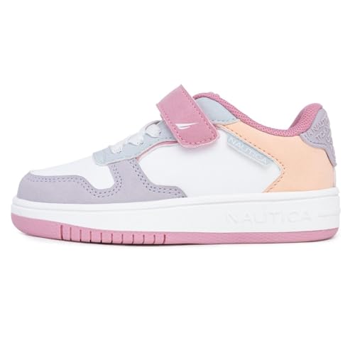 Nautica Kids Girls Sneakers with Adjustable Strap and Bungee Straps | Comfortable Casual Shoes (Toddler/Little Kid)2