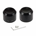 Benlari-Black-Front-Axle-Nut-Caps-Covers-Compatible-for-Harley-Touring-Softail-Sportster-Dyna-Road-King-Electra-Street-Glide-2008-2024