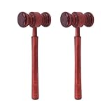 JIHUOO Richterhammer aus Holz, Auktionshögel, Gerichtssaal, Hammer, Requisite, Zubehör, Anwalt, Büro, Schreibtisch, Dekorationen, Vorsitzende des Vorstands, Treffen, Hammer, für Clubpräsidenten, 2